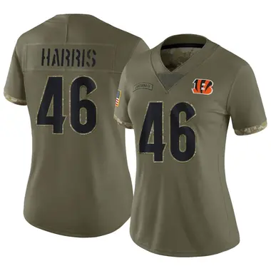 Women's Nike Cincinnati Bengals #46 Clark Harris Black Team Color Vapor  Untouchable Limited Player NFL Jersey Size S