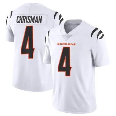 Drue Chrisman Cincinnati Bengals Men's Black Name & Number Logo T-Shirt 